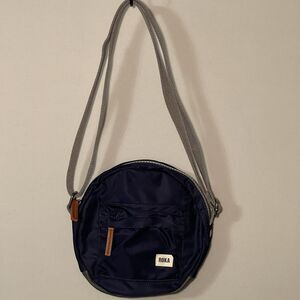Roka Paddington B Crossbody Bag Midnight Blue- Recycled Nylon Vegan Friendly